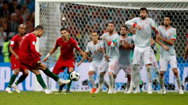 Ronaldo Hattrick, Spanyol 3-3 Portugal