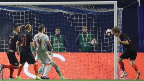 Gol Menit Akhir Antar Kroasia Atasi Spanyol