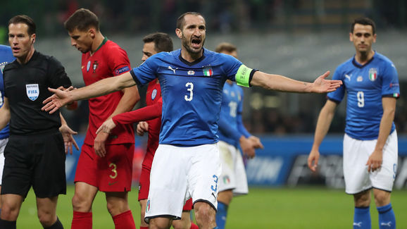 Laga Italia Melawan Portugal Berakhir Tanpa Gol