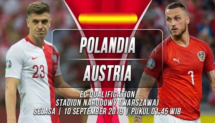 Prediksi pertandingan Polandia lawan Austria pada tanggal 10 September 2019