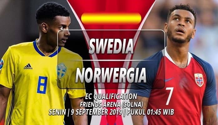 Prediksi pertandingan Swedia lawan Norwegia pada tanggal 9 September 2019