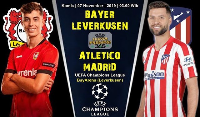 Prediksi Bayer Leverkusen Vs Atletico Madrid 7 November 2019