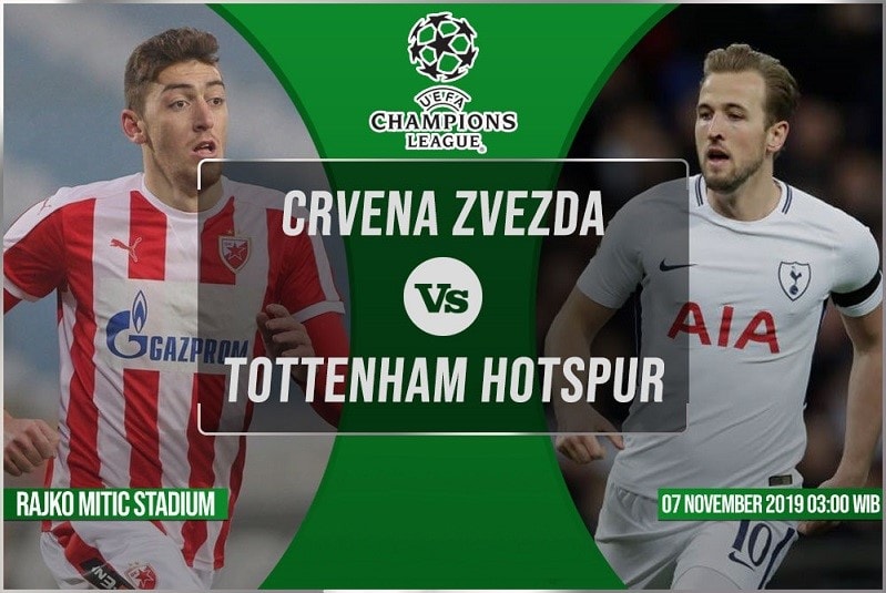 Prediksi pertandingan Red Star Belgrade vs Tottenham Hotspur pada 7 November 2019